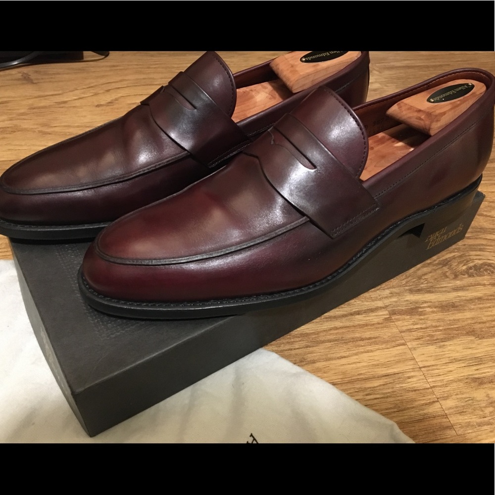 Allen Edmonds 11.5 D Presidio Burgundy Loafer